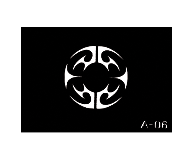 Circle body stencil 3'' X 4'' A-06
