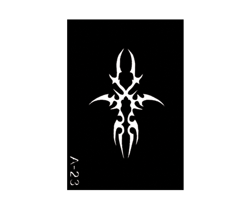 Body stencil 3'' X 4'' A23
