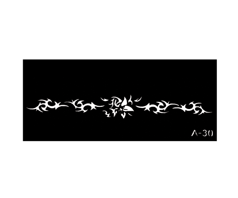 Tribal body stencil format 2'' X 6'' A-30