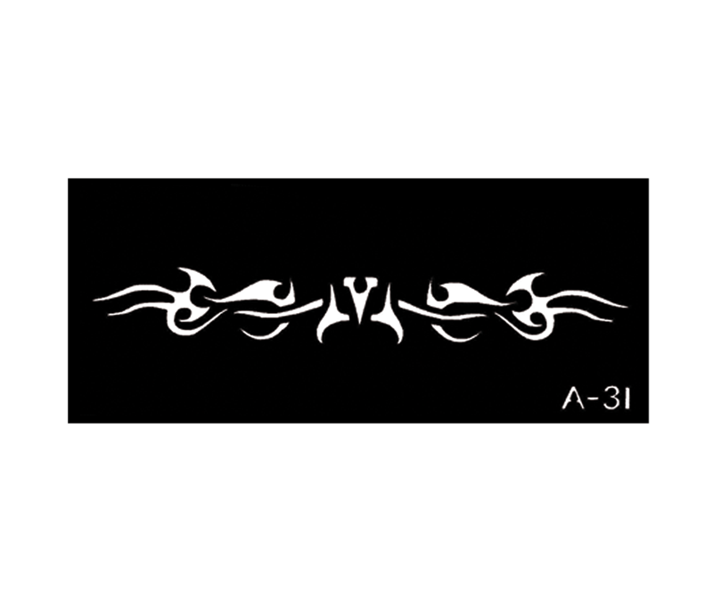 Tribal body stencil 2'' X 5'' A-31 Tribal
