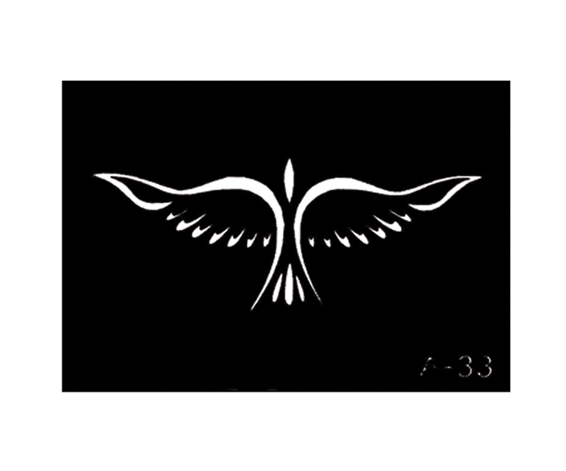 Bird body stencil 3'' X 4'' A-33