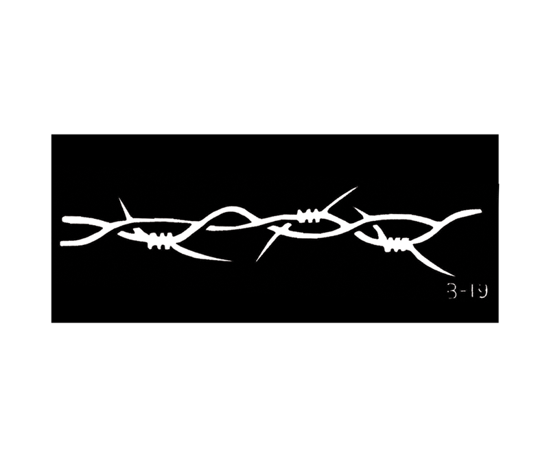 Tribal body stencil 2'' X 6'' B-19 Tribal