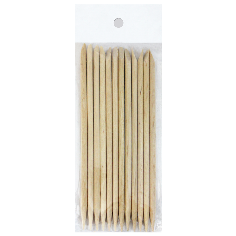 pousses cuticules en bois d'oranger court (paquet de 12)