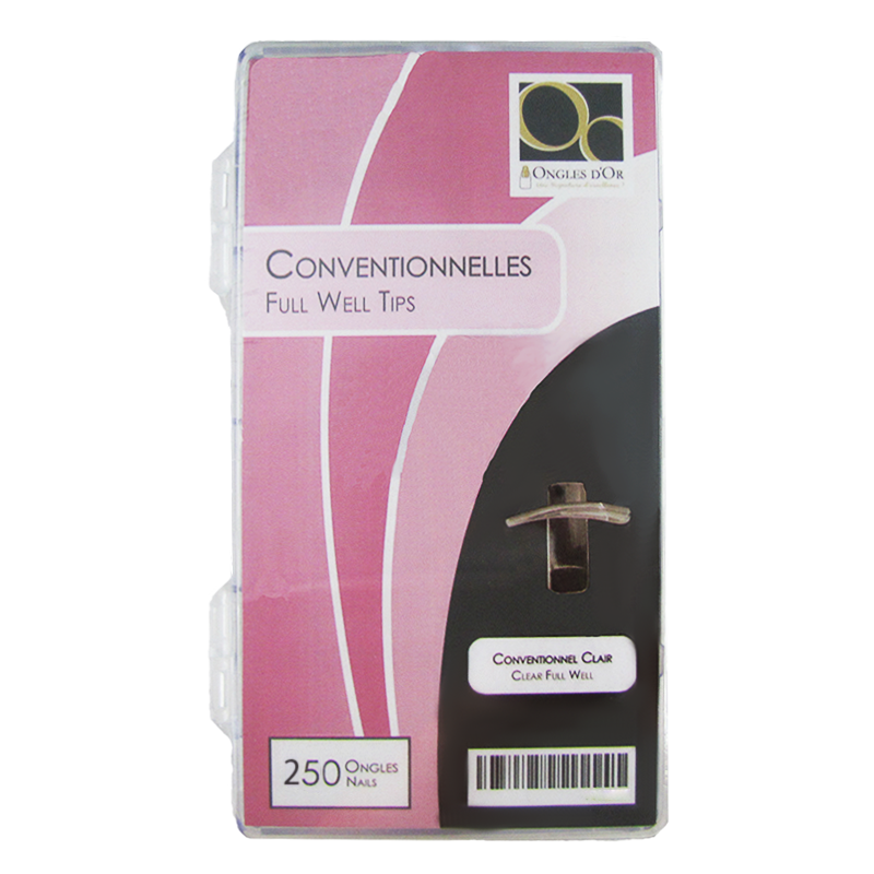 Boite de 250 prothèses conventionnelles claires