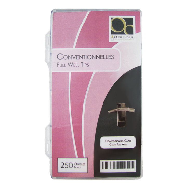 Boite de 250 prothèses conventionnelles claires