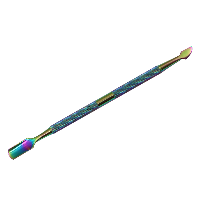 Chameleon Stainless Cuticle Pusher Blade/Round Handle