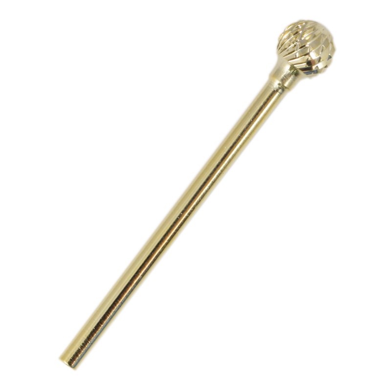 Pointe Carbure Tête Ronde 6.1 mm Or 3/32 embout pour lime électrique pied ongle lime manucure