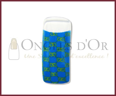 Prothèses déco Convent, Gucci Vert sur Bleu (70)