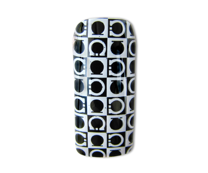 Prothèse pour ongles Oméga Noir et Blanc