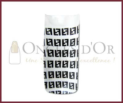 Prothèses déco Francais,Logo FF Noir sur fond Blanc (70)