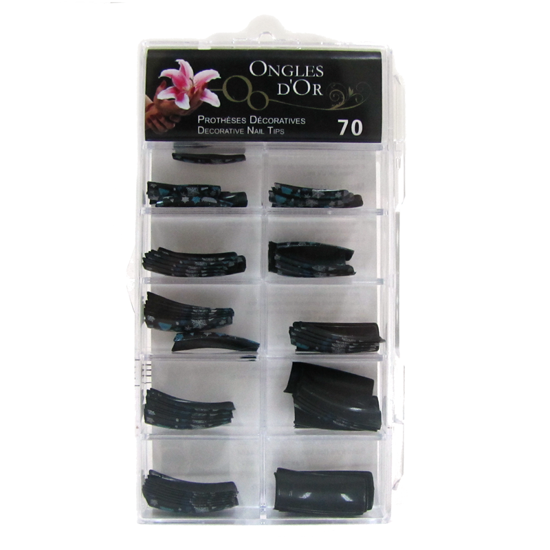 prothèses ongles noel hiver boite