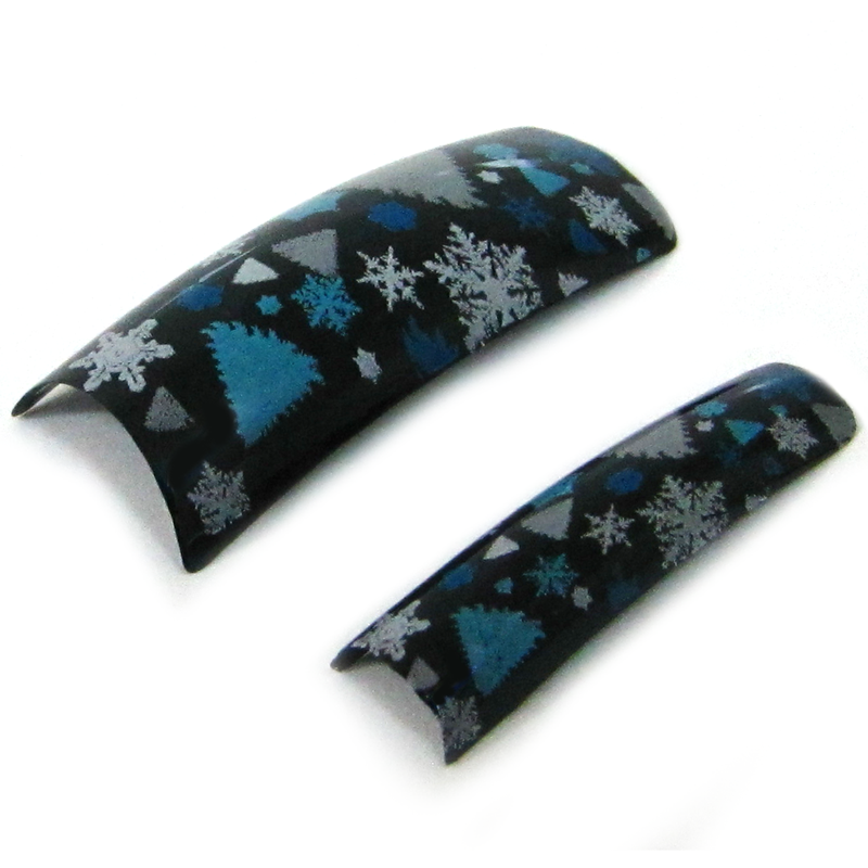 prothèse ongle flocon sapin