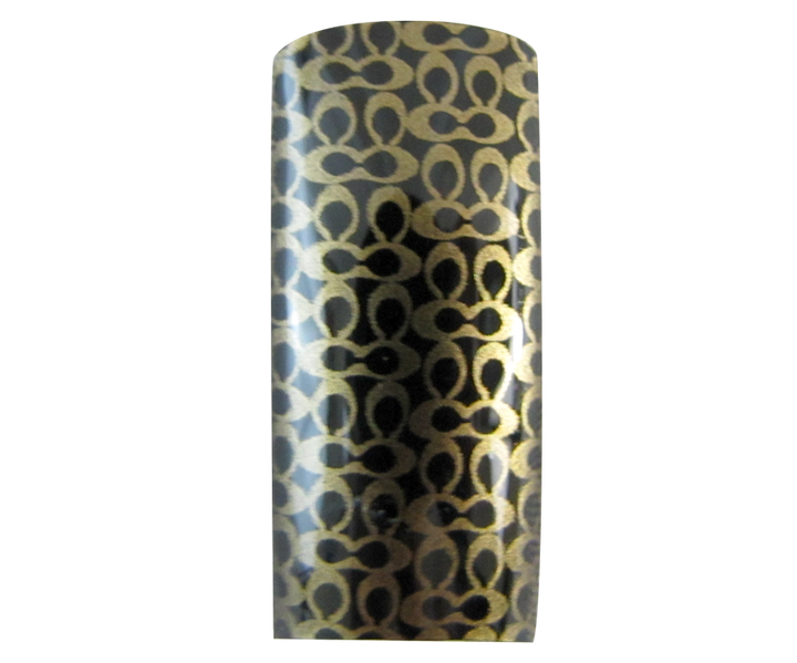 Prothèses Françaises Motif Ronds Or sur noir