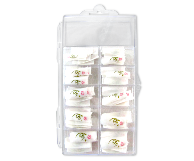 Prothèses Fleur Blanche/Rose sur Blanc 
