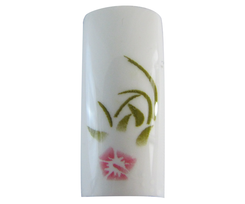 Capsules Fleur Blanche/Rose sur Blanc 