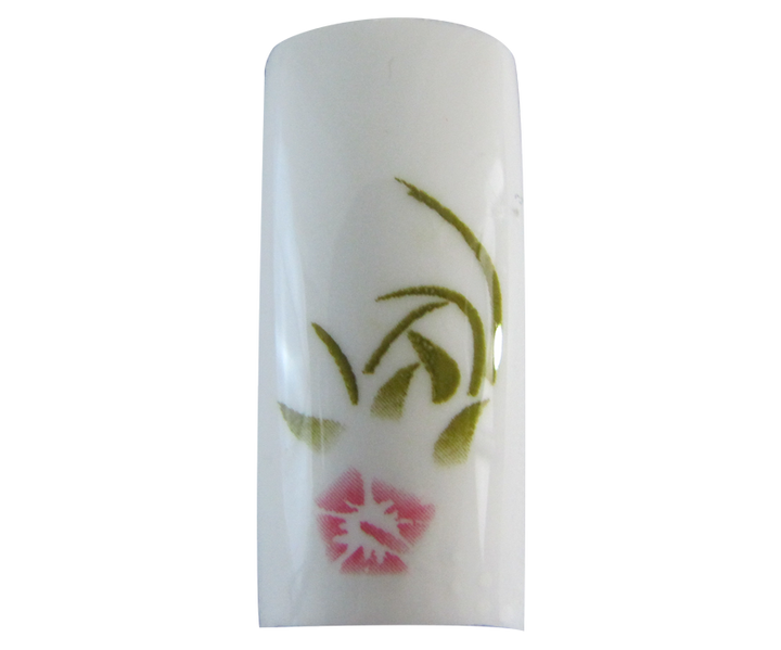 Capsules Fleur Blanche/Rose sur Blanc 