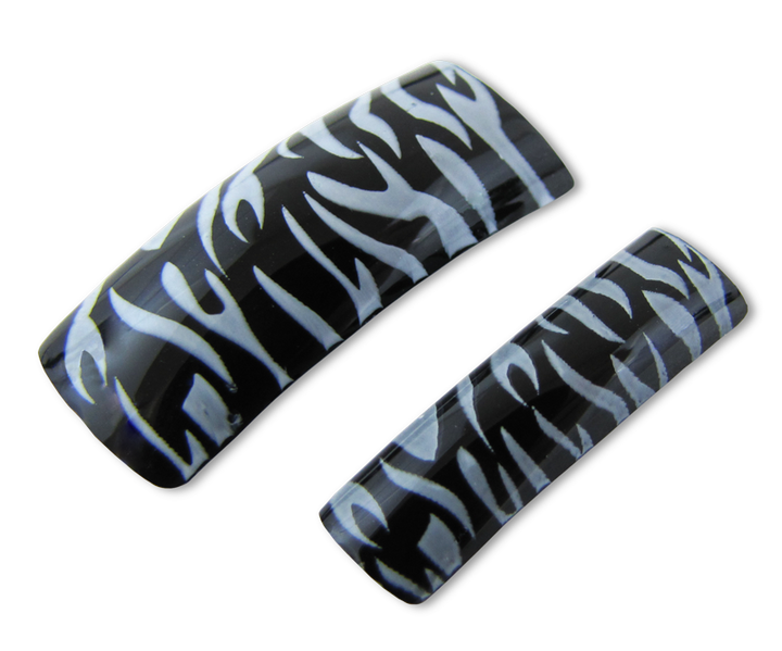 prothèses ongles zèbre