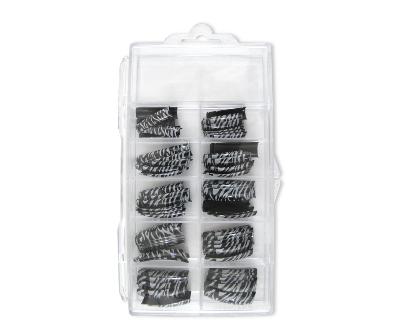 prothèses ongles zèbre