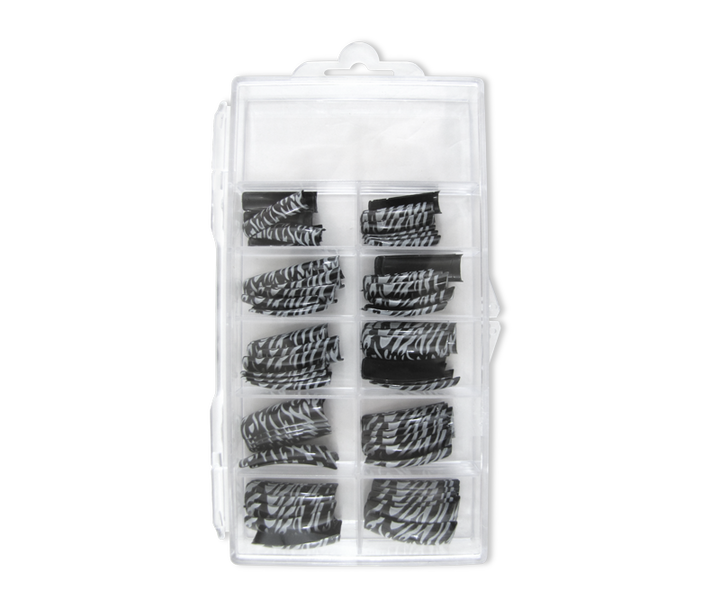 prothèses ongles zèbre