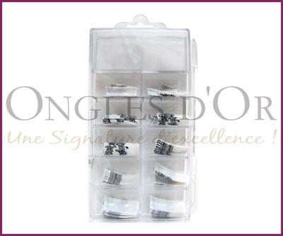 Decorative Nail Tips Half Well Musical Notes Black/White (70) (P