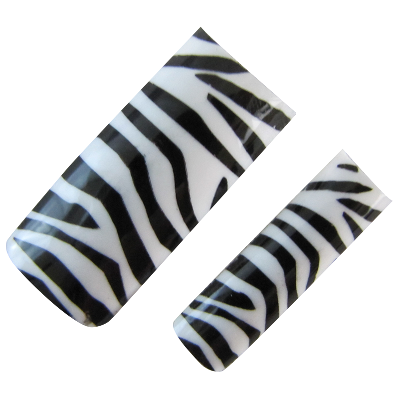 prothèses ongles zèbre