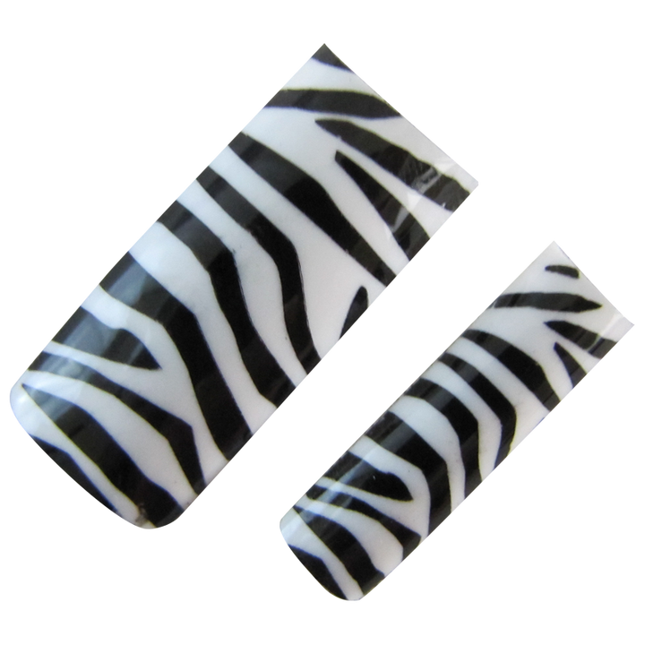 prothèses ongles zèbre