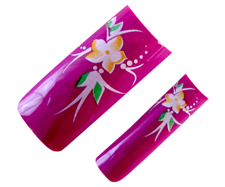 prothèses fleur rose fuschia