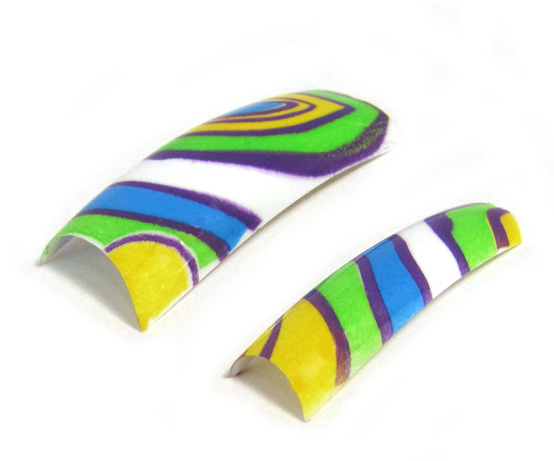 capsules ongles psychédélique