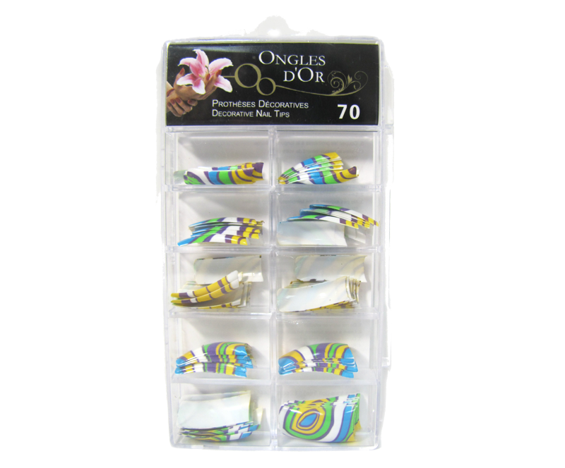 capsules ongles psychédélique