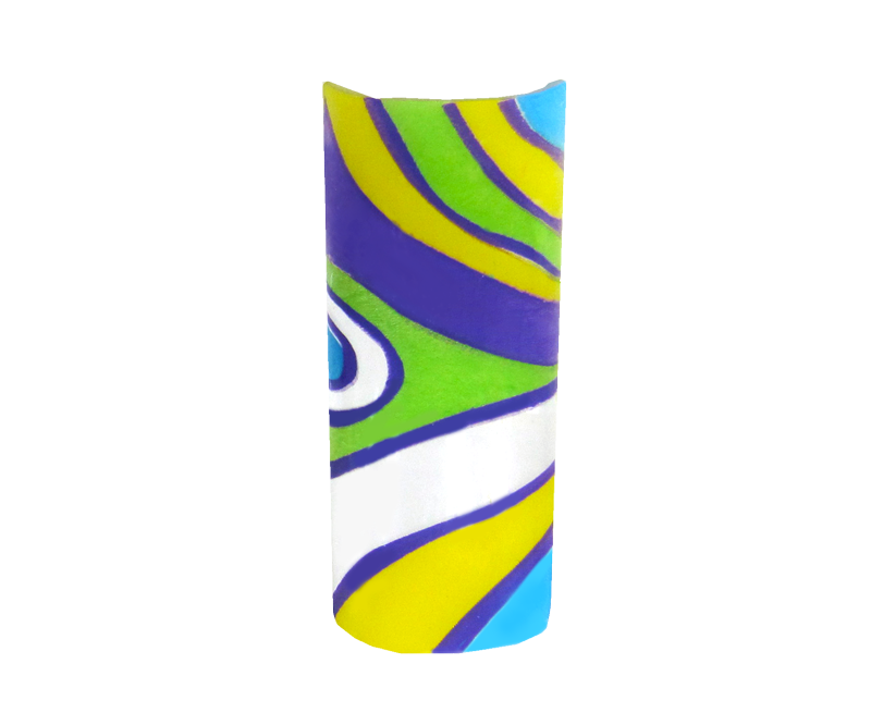 capsules ongles psychédélique