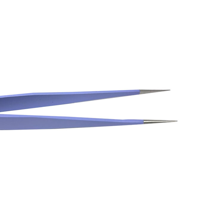 Pince à Épiler Bout Pointu Mauve en Acier Inoxydable