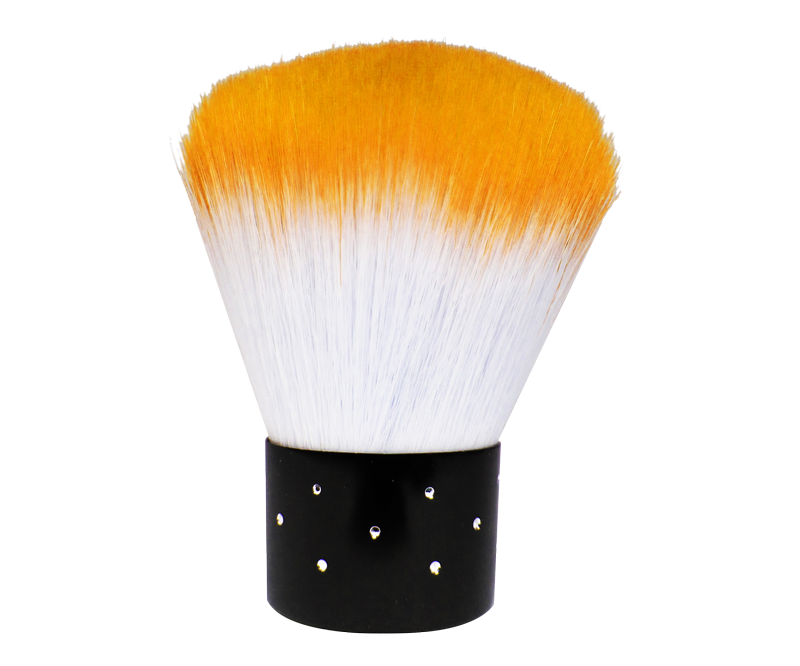 Short Dust Brush Orange / White Diamond