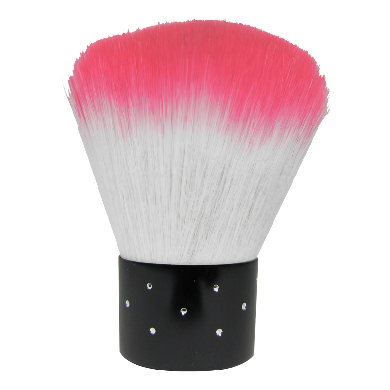 Short Dust Brush Salmon Pink / White Diamond