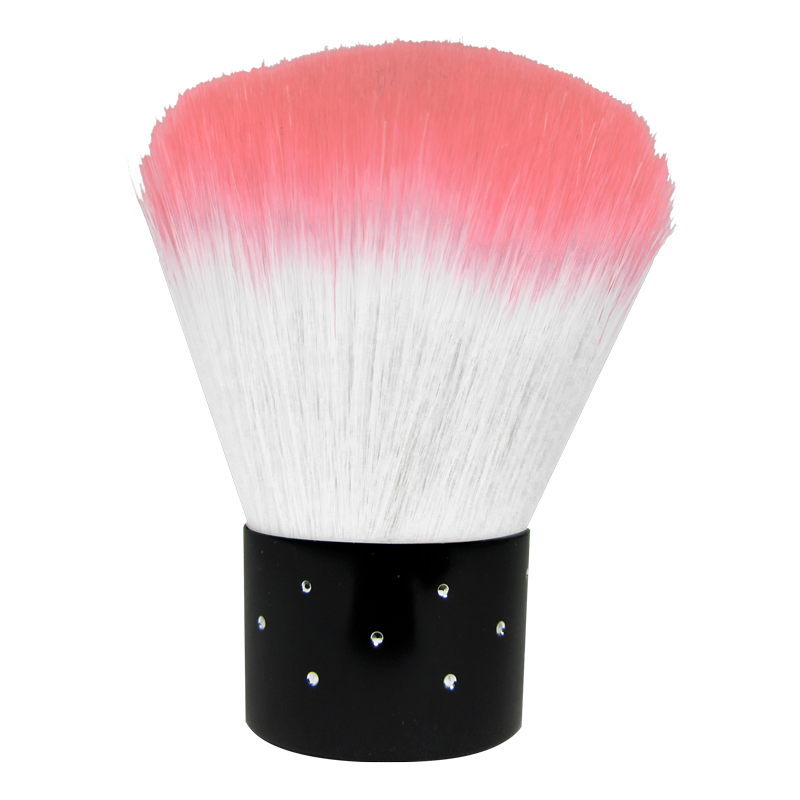 Short Dust Brush Salmon Pink / White Diamond