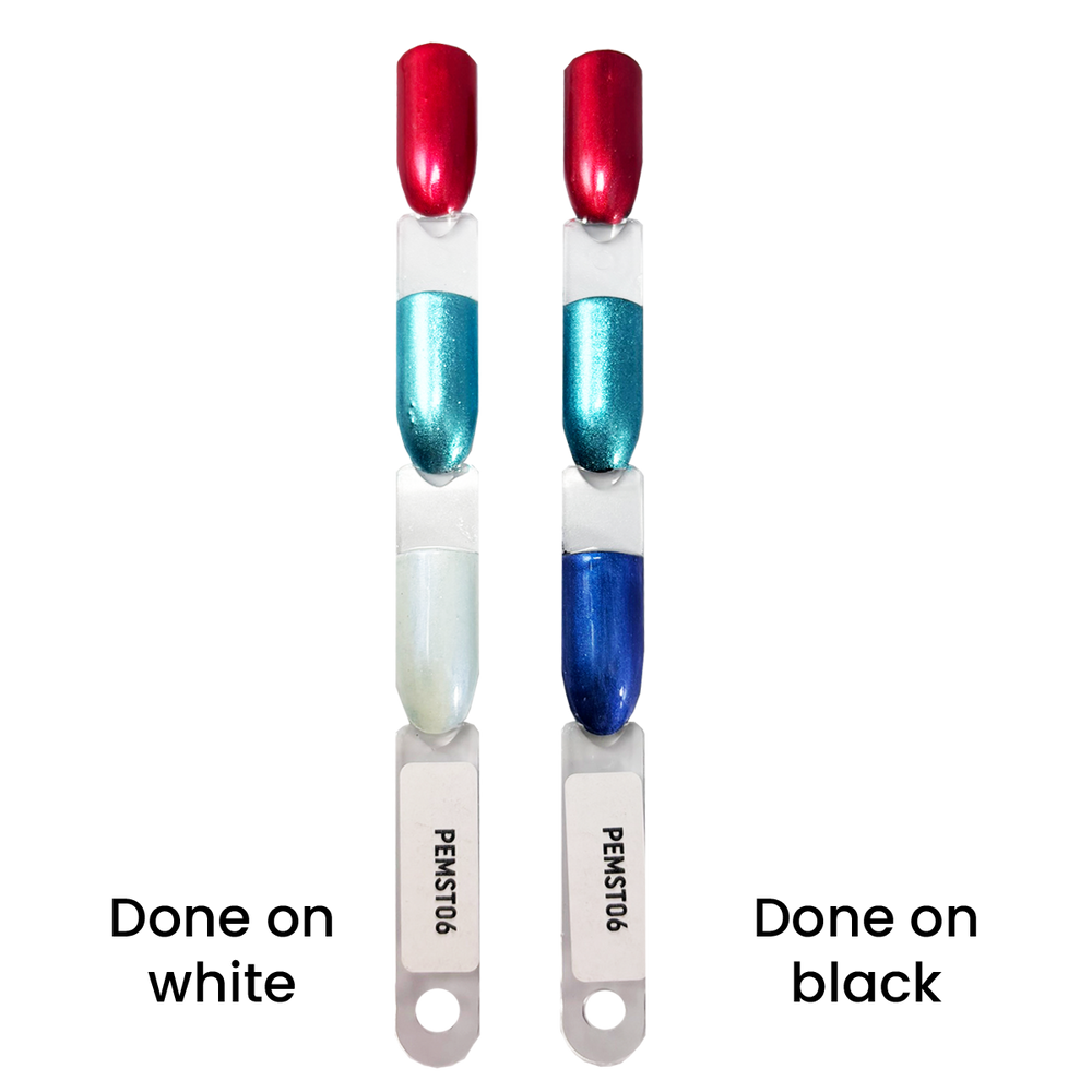 Solid Nail Powder Metallic Effect 3 Colors #06 Blue/Red