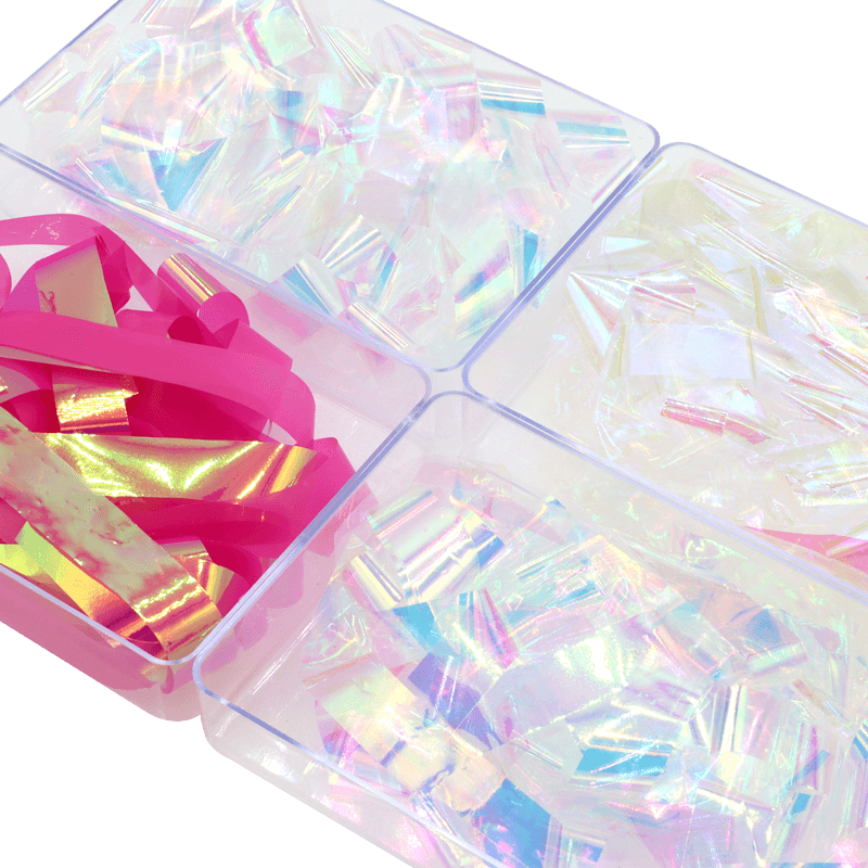 Papier Effet Verre Aurora 4pcs