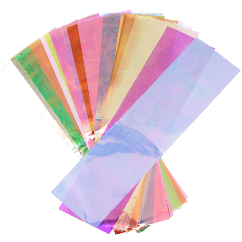 Papier Effet Verre Couleurs Variées 24pcs