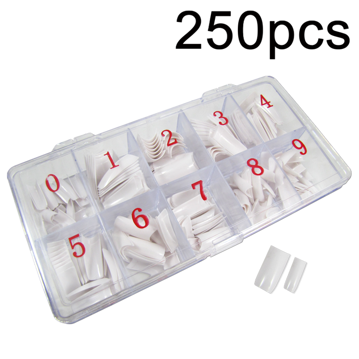 Prothèses Françaises Blanches Jinhong Art Nail (250 pcs) - boite