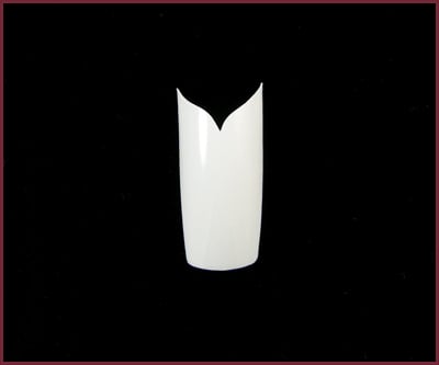 Decorative Nail Tips - Half Well - V Shape (100)