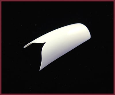Decorative Nail Tips - Half Well - V Shape (100)