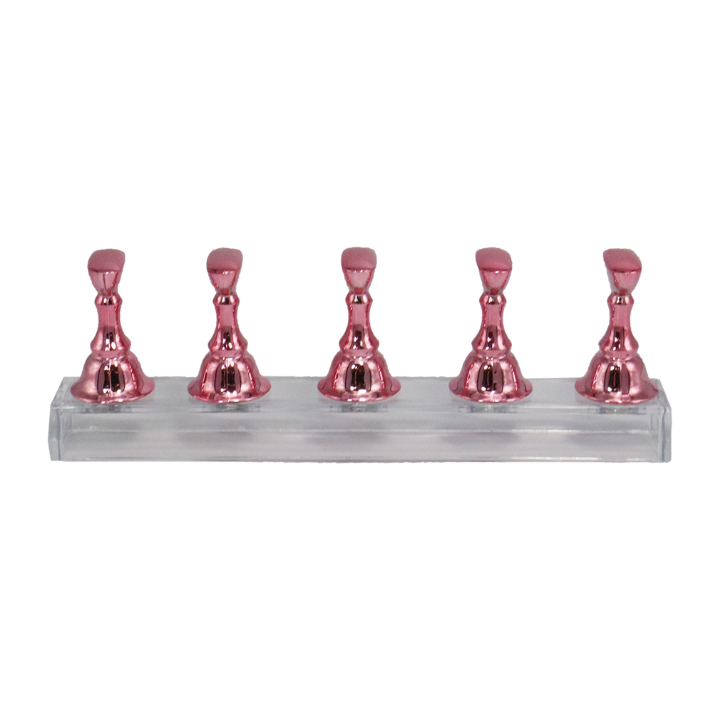 Présentoir pour Faux Ongles Magnétique Rose Metallisé