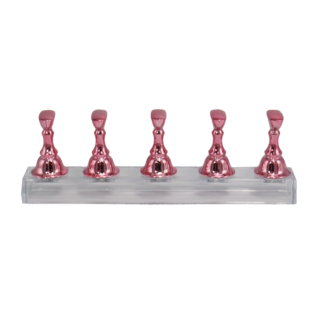 Présentoir pour Faux Ongles Magnétique Rose Metallisé