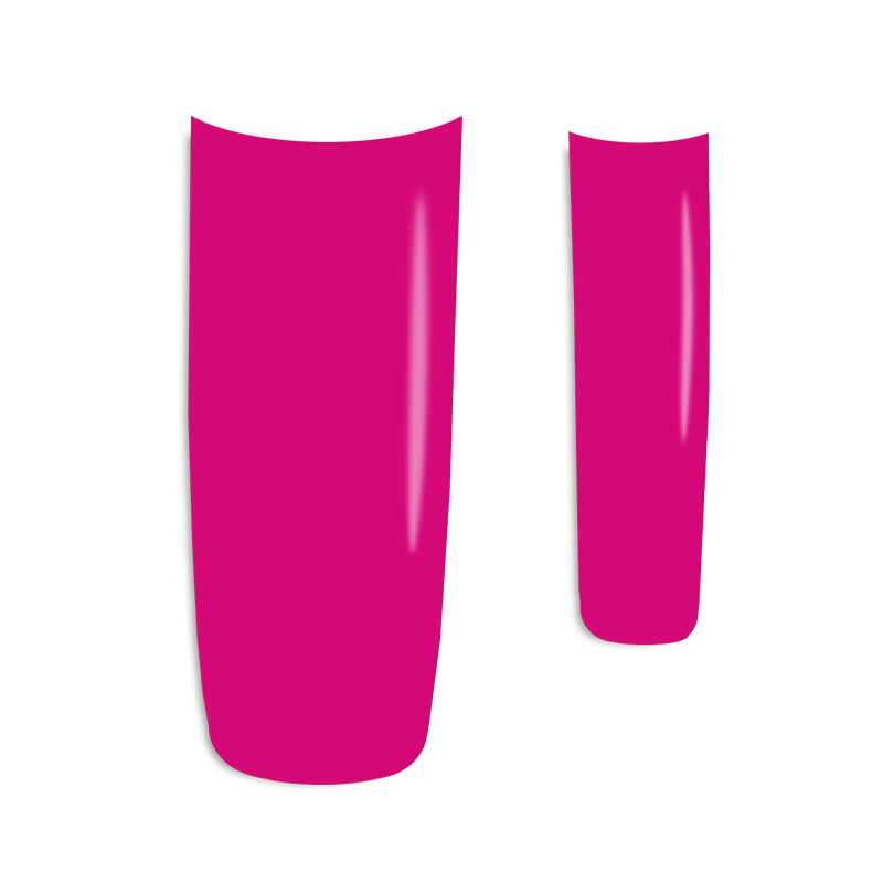 Prothèse Française Unie Rose Fluorescent (100 pcs) - vue 2