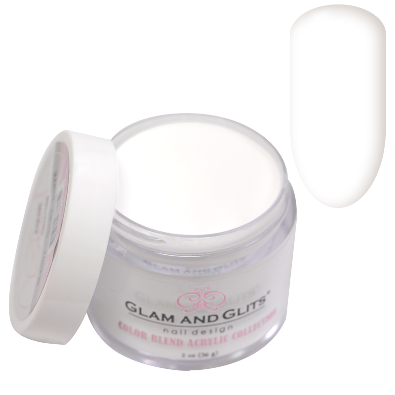 Poudre Glam and Glits Color Blend BL3001 Milky-White 2oz