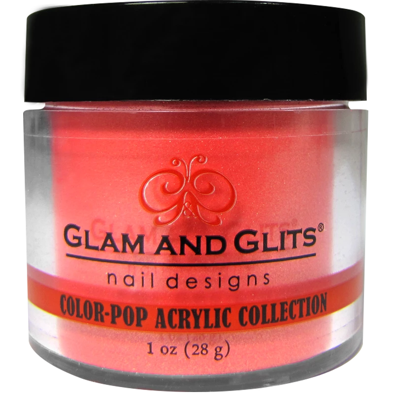 Poudre Glam and Glits rouge orangé