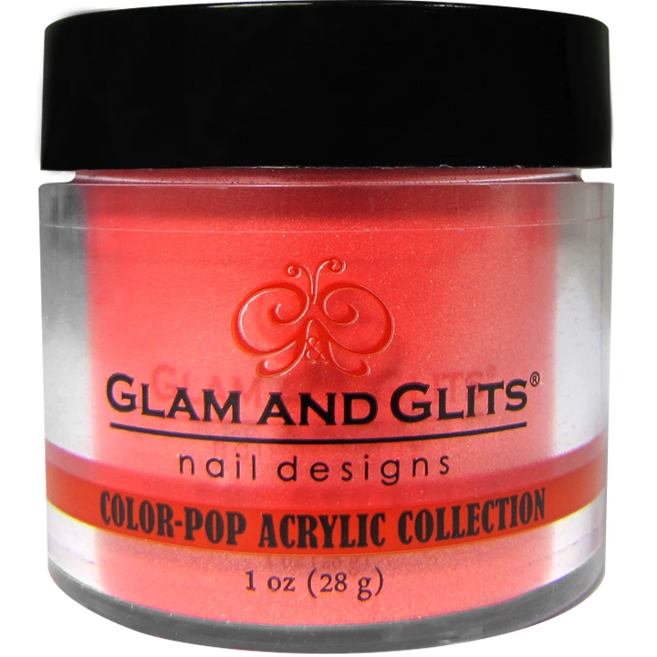 Poudre Glam and Glits rouge orangé