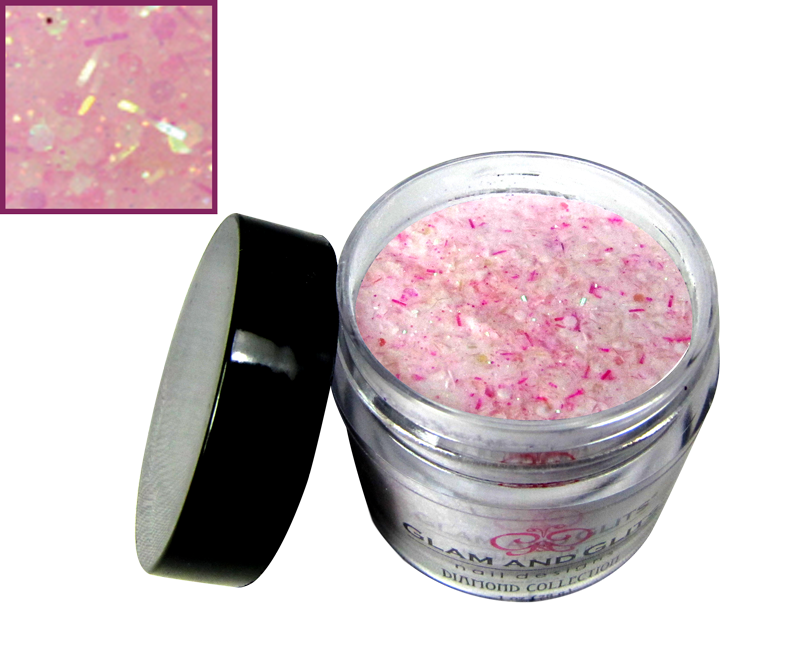 Glitter rose clair