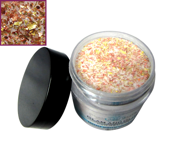 Glam and Glits glitter or et bronze