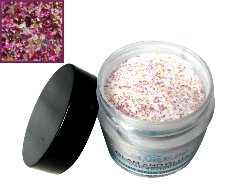 Glam and Glits or et rose