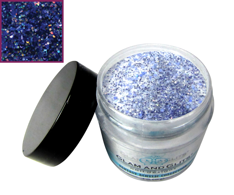 Glam and Glits glitter bleu et mauve